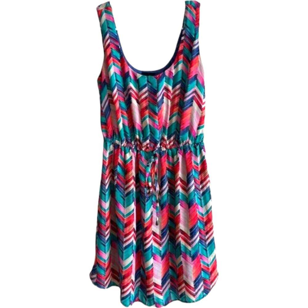 Rue21 Printed Scoop Neck Sleeveless Mini Dress, M